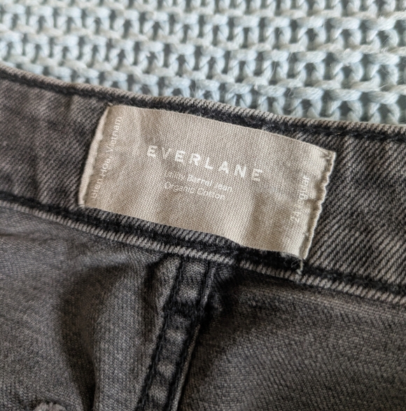 Everlane Grey Barrel Jeans Sz 24 - Picture 5 of 10
